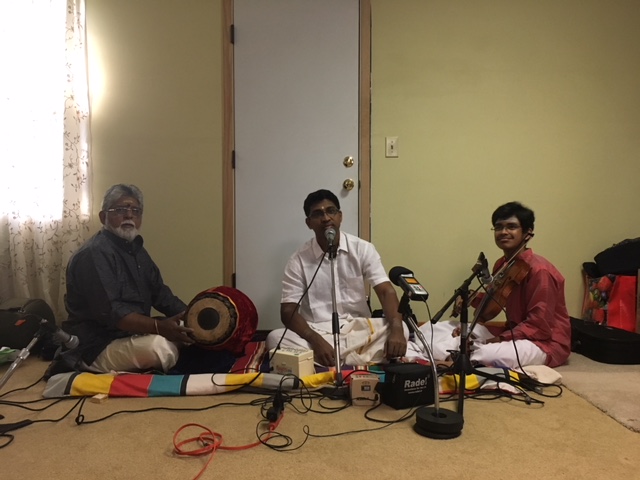 Rishabh accompanying Palghat Ramaprasad